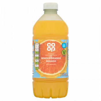 Co-op Whole Orange Squash 750ml