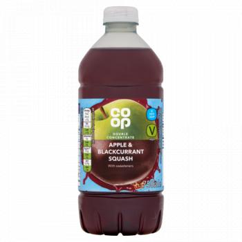 Co-op Apple & Blackcurrant Squash 750ml