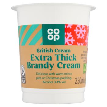 Co-op Extra Thick Brandy Cream 250ml