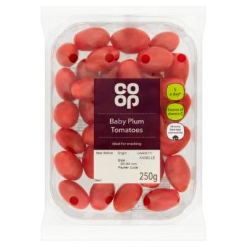 Co-op Baby Plum Tomatoes 250g