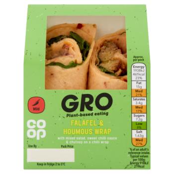 Co-op Gro Falafel & Houmous Wrap