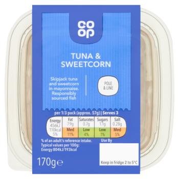 Co-op Tuna & Sweetcorn 170g