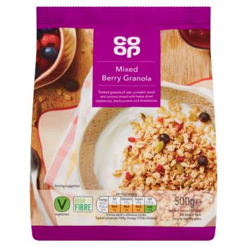 Co-op Mixed Berry Granola 500g