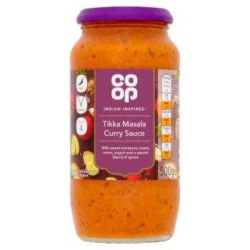 Co-op Tikka Masala Curry Sauce 500g