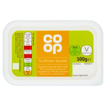 Co-op Sunflower Spread 500g