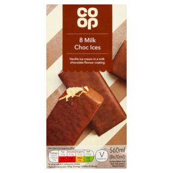 Coop 8 Milk Choc Ices