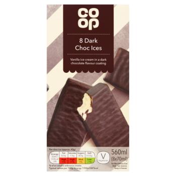 Coop 8 Dark Choc Ices