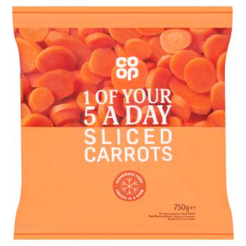 Co-op Sliced Carrots 750g