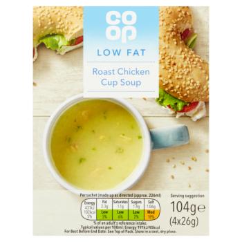 Co Op Low Fat Golden Vegetable Cup Soup 4 x 18g (72g)