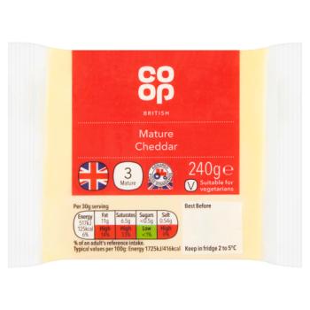 Co-op Mature Cheddar 240g