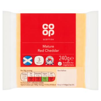 Co-op Scottish Mature Red Cheddar 240g