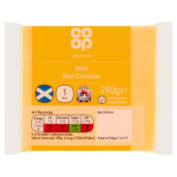 Co-op Scottish Mild Red Cheddar 240g