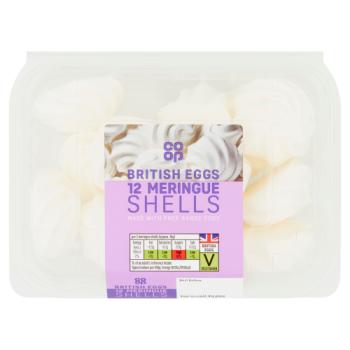 Co-op 12 British Eggs Meringue Shells