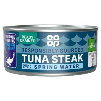 Co-op Tuna Steak with a Little Spring Water 110g