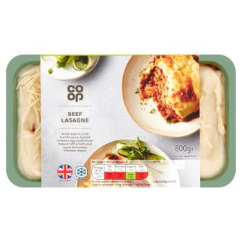 Co-op Beef Lasagne 800g