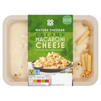 Co-op Mature Cheddar Creamy Macaroni Cheese 400g