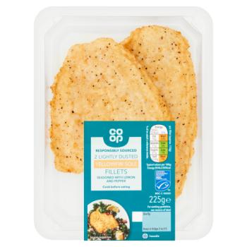 Co Op Lemon Pepper Sole Fillets