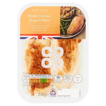 Co Op Roast Chicken Breast Fillets 230g
