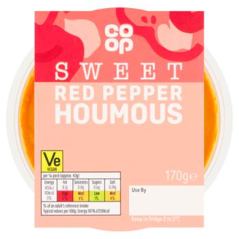 Co-op Sweet Red Pepper Houmous 170g