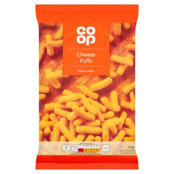 Co-op Cheese Puffs Maize Snacks 150g