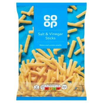 Co-op Salt & Vinegar Sticks 150g