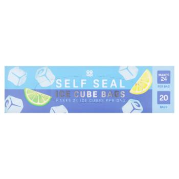 Co-op 20 Self Seal Ice Cube Bags