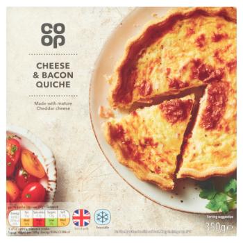 Co-op Cheese & Bacon Quiche 350g