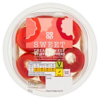 Co-op Sweet Cream Cheese Stuffed Peppers 120g