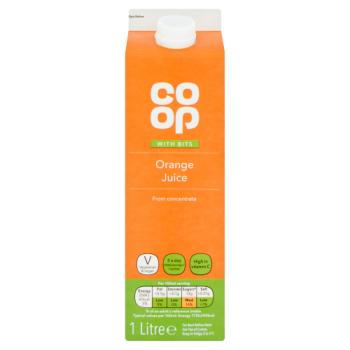Co-op Orange Juice with Bits 1 Litre