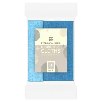 Co-op 2 Microfibre Cloths
