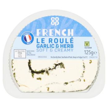 Co-op French Garlic & Herb Le Roulé 125g