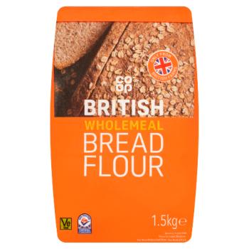Co-op British Wholemeal Bread Flour 1.5kg