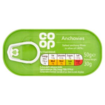Co-op Anchovies 50g