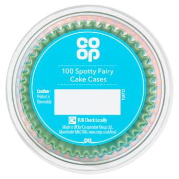 Co-op 100 Spotty Fairy Cake Cases