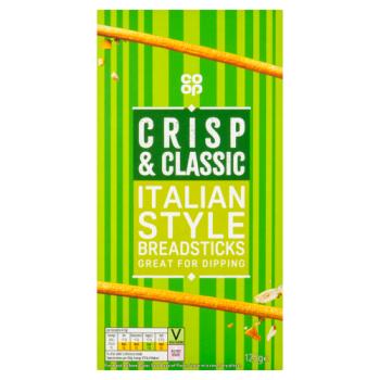 Co-op Crisp & Classic Italian Style Breadsticks 125g