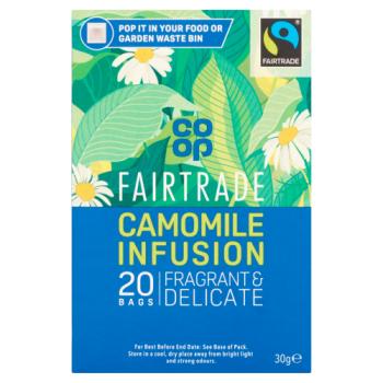 Co-op Fairtrade Camomile Infusion 20 Bags 30g