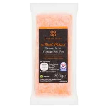 Co-op Irresistible 16 Month Matured Belton Farm Vintage Red Fox 200g