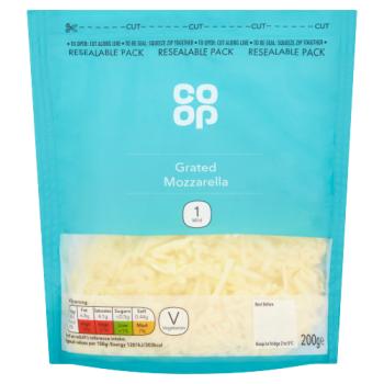 Co-op Grated Mozzarella 200g