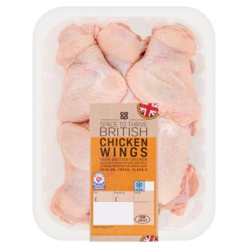 Co-op Space to Thrive British Chicken Wings 775g