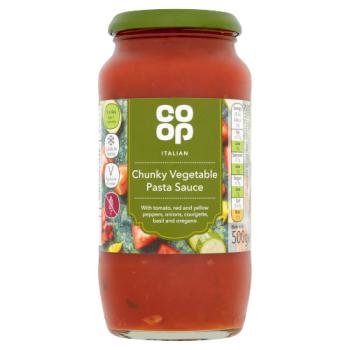 Co-op Italian Chunky Vegetable Pasta Sauce 500g