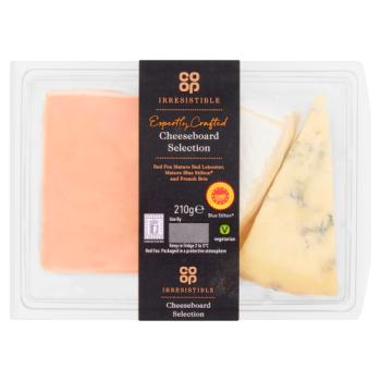 Co-op Irresistible Expertly Crafted Cheeseboard Selection 210g
