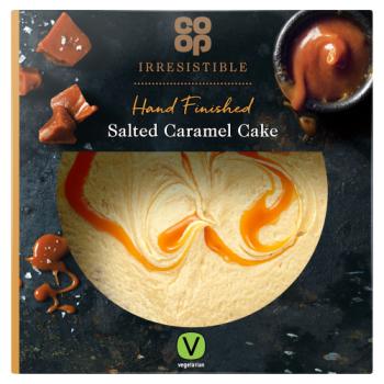 Co-op Irresistible Hand Finished Salted Caramel Cake