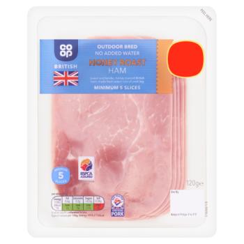 Co-op Outdoor Bred Honey Roast Ham 120g