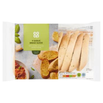 Co-op 9 Garlic Bread Slices 275g