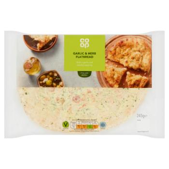 Co Op Garlic+herb Flat Bread