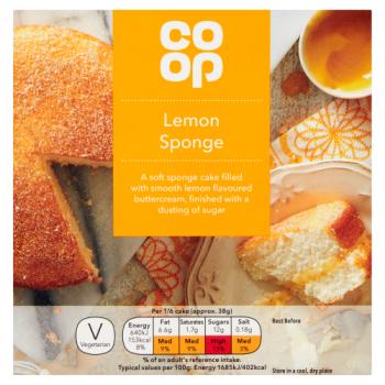 Co-op Lemon Sponge