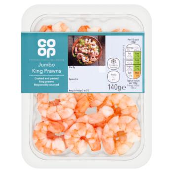 Co-op Jumbo King Prawns 140g