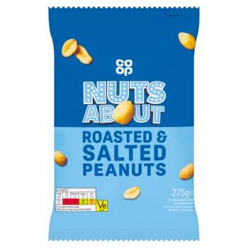 Co-op Nuts About Roasted & Salted Peanuts 275g