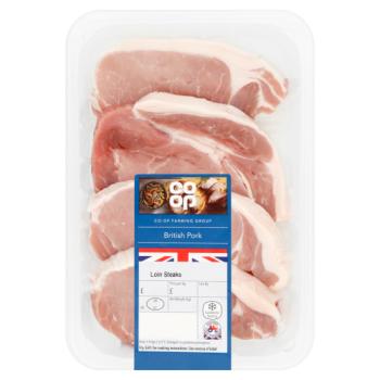 Co Op British Pork Loin Steaks 0.505kg