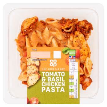 Co-op Tomato & Basil Chicken Pasta 270g